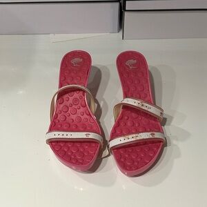 Pink Versace 90s Kitten Heels